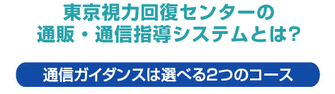 東京視力回復センターの通販・通信指導システムとは？